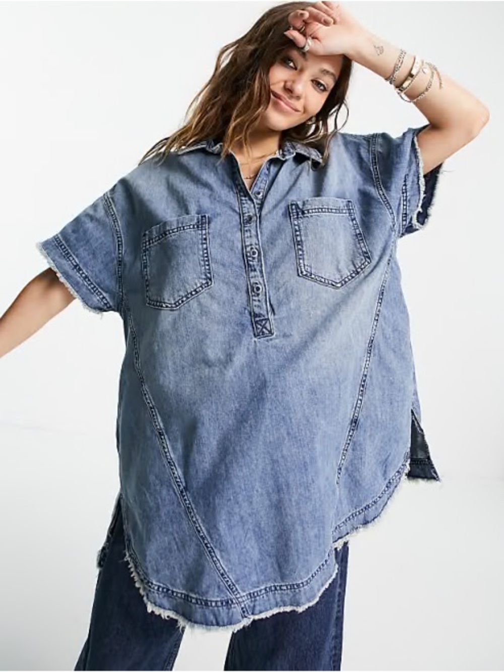 We The Free Elliot Denim Tunic